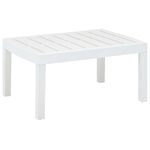 vidaXL Tavolo da Giardino Bianco 78x55x38 cm in Plastica