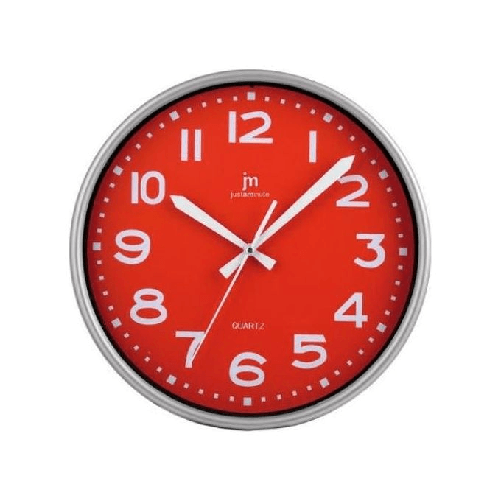 Lowell-Justaminute-00940R-orologio-da-parete-e-da-tavolo-Orologio-al-quarzo-Cerchio-Rosso