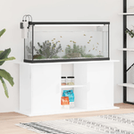 vidaXL Supporto Acquario 121x41x58 cm Legno ingegnerizzato Bianco Lucido