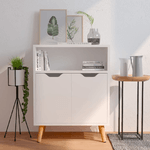 vidaXL Credenza Bianco Lucido 60x30x72 cm in Truciolato