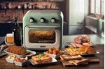 Ariete-4632-Friggitrice-ad-aria-e-forno-Vintage-1400W-2in1-Capacita-16L-Accessori-inclusi-Timer-60-minuti-Doppio-vetro-Verde