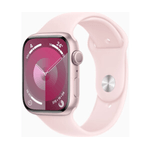 Apple Watch Series 9 GPS Cassa 45mm in Alluminio Rosa con Cinturino Sport Rosa Confetto - M-L