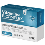 Vitamina B complex 160 compresse da 100 mg vegan (5 mesi di fornitura) - T-rex integratori