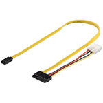 Microconnect PI17147 cavo SATA 0,5 m SATA 7-pin SATA 7-pin + 15-pin Multicolore