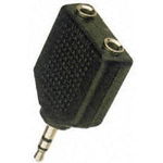 Microconnect AUDALS adattatore per inversione del genere dei cavi 3.5mm 2x3.5mm Nero