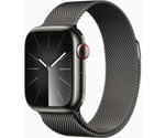 Apple-Watch-Series-9-GPS---Cellular-Cassa-41mm-in-Acciaio-inossidabile-Grafite-con-Cinturino-Loop-Grafite-Milanese