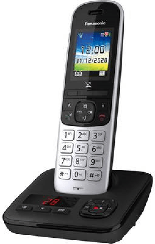 Telefono-cordless-Panasonic-con-AB-KX-TGH720GS---nero