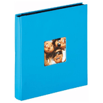 Walther Fun album fotografico e portalistino Azzurro 400 fogli 10x15cm Rilegatura all'inglese