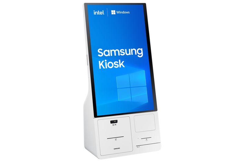 Samsung-KM24C-5-Design-chiosco-61-cm--24---LED-250-cd-m-Full-HD-Bianco-Touch-screen-Processore-integrato-Windows-10-IoT-