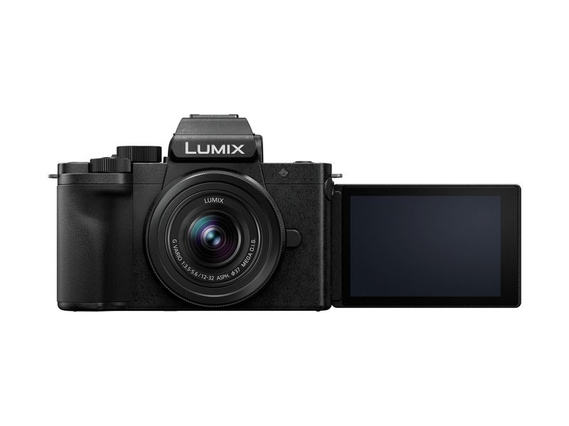 Panasonic-Lumix-DC-G100DVEGK-Fotocamera-Mirrorless-Micro-Quattro-Terzi-con-Obiettivo-Lumix-G-Vario-12-32mm-F3.5-5.6-e-Impugnatura-Treppiede-DMW-SHGR2-20.3MP-Video-4K-30p-FHD-60-Nero