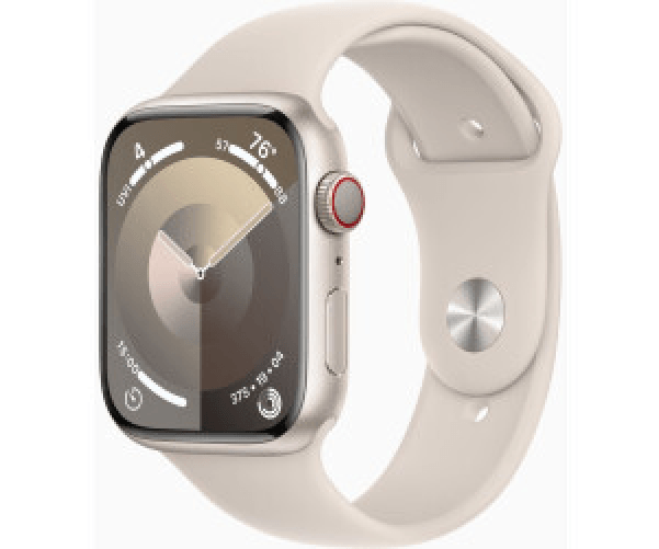 Apple-Watch-Series-9-GPS---Cellular-Cassa-45mm-in-Alluminio-Galassia-con-Cinturino-Sport-Galassia---S-M