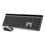 NGS ECLIPSE tastiera Mouse incluso Casa/ufficio RF senza fili + Bluetooth QWERTY Inglese Grigio