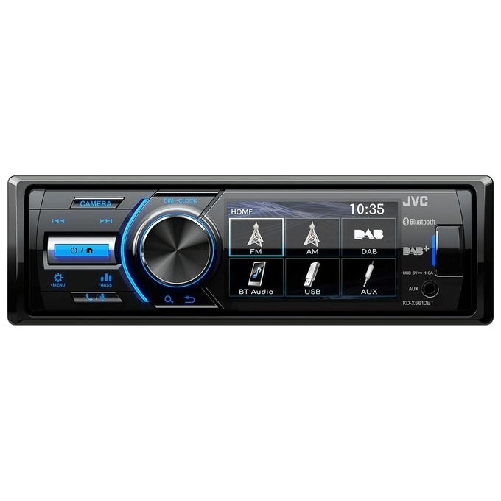 JVC-KD-X561DBT-Ricevitore-multimediale-per-auto-Nero-Blu-180-W-Bluetooth
