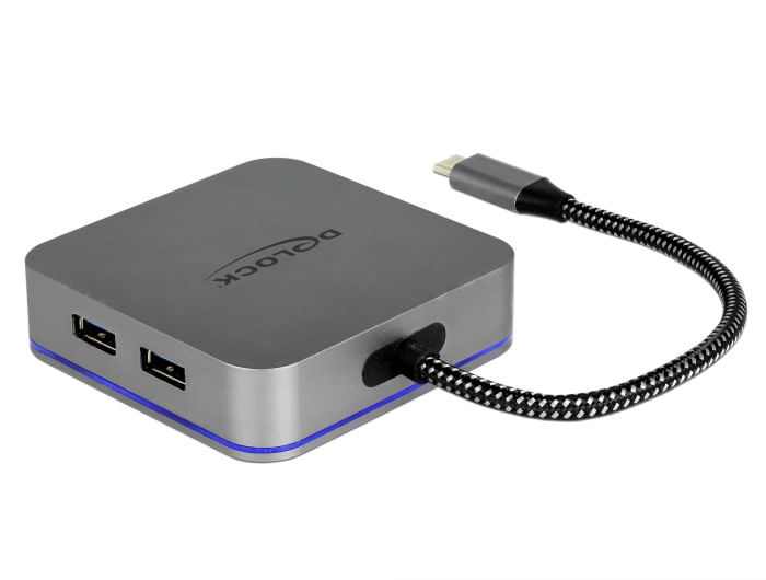 Delock-Docking-station-USB-C-per-dispositivi-mobili-4K---HDMI-Hub-LAN-PD3.0