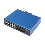 Digitus DN-651160 switch di rete Gestito L2/L3 Gigabit Ethernet 10/100/1000 Nero Blu (IND. 84SFPPORT L MAN E SWITCH - L