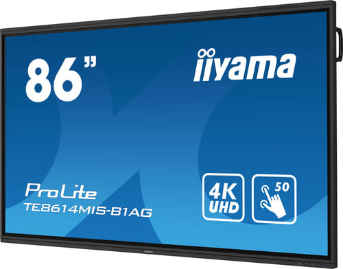 iiyama-TE8614MIS-B1AG-visualizzatore-di-messaggi-Pannello-piatto-interattivo-217-m--85.6---LCD-Wi-Fi-435-cd-m²-4K-Ultra-HD-Nero-Touch-screen-Processore-integrato-Android-24-7