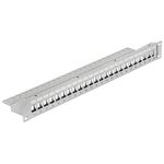 Delock 19" Keystone patch panel 24 porte grigio