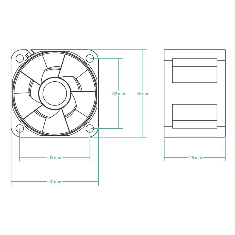 ARCTIC-S4028-6K-Case-per-computer-Ventilatore-4-cm-Nero-1-pz