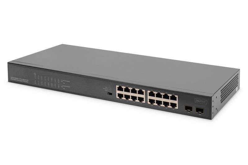 Switch-16-Porte-Gigabit-PoE-19--Unmanaged-2-SFP-Uplink