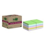 Post-It Foglietti riposizionabili Post-itSuper Sticky carta riciclata al 100% assortiti 76x76 mm