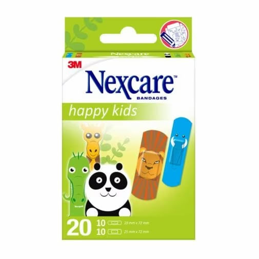 CEROTTI-NEXCARE-KIDS-PLASTERS-ANIMALS-20-PEZZI-ASSORTITI