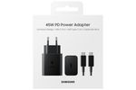 Samsung-Caricabatterie-Super-Fast-Charging-45W-EP-T4510-Porta-USB-C--con-Cavo--Nero