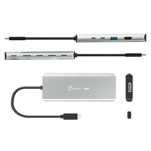 j5create-JCD401-N-Hub-multiporta-Dual-4K-USB4--USB4-DUAL-4K-MULTI-PORT-HUB----