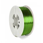 Verbatim 55057 materiale di stampa 3D Polietilene Tereftalato Glicole (PETG) Verde, Trasparente 1 kg