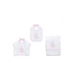 Italbaby Set 3 Pezzi Spugna Moon Rosa