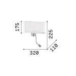 Applique-Moderna-Hotel-Metallo-Nero-E-Cromo-2-Luci-E27-Led-15W