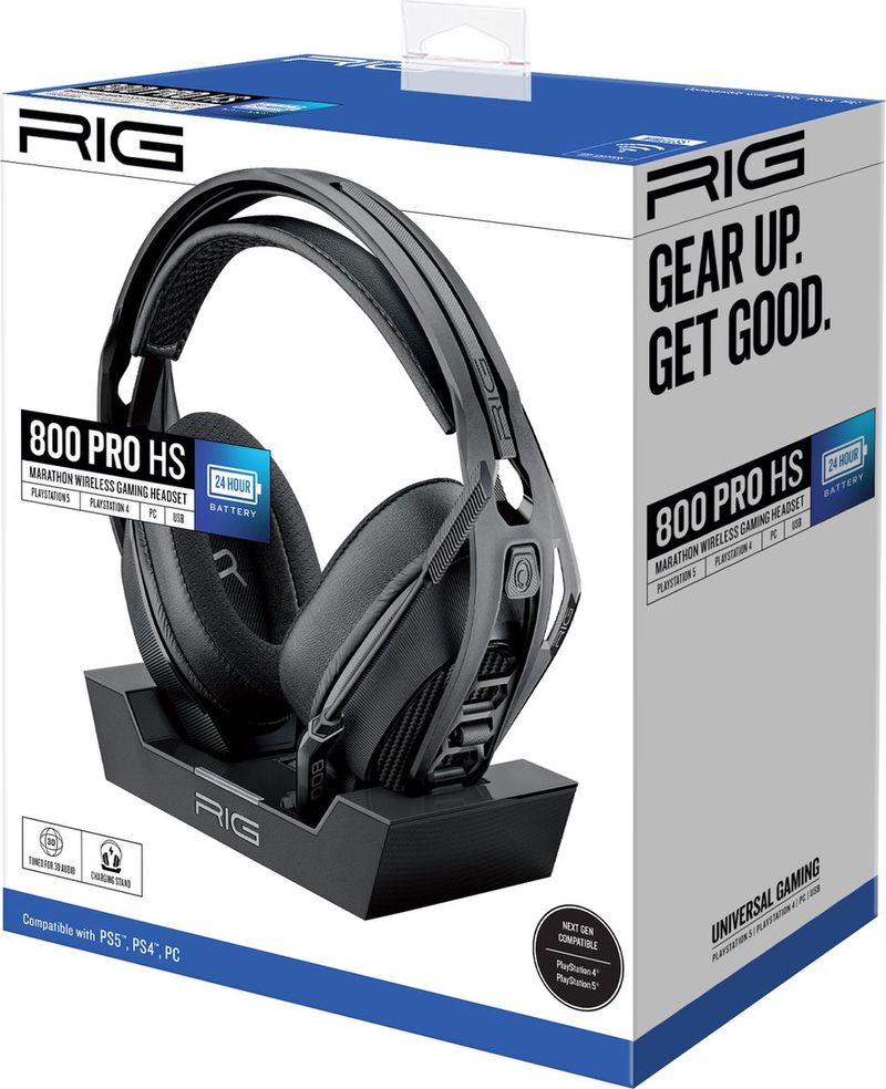 NACON-RIG-800-PRO-HS-Auricolare-Wireless-A-Padiglione-Giocare-Base-di-ricarica-Nero