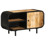 vidaXL Mobile Porta TV 90x30x48 cm in Legno di Mango Grezzo