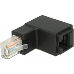 Delock Adattatore RJ45 maschio angolato verso l'alto a RJ45 femmina Cat.6 UTP