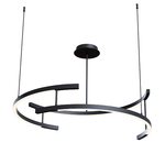 Lampadario-A-Sospensione-Moderno-Line-Alluminio-Nero-3-Led-52W