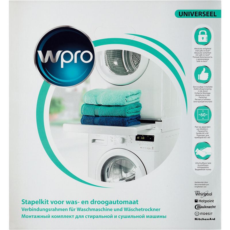 Wpro-SKS101-Kit-Sovrapposizione-universale-con-ripiano-scorrevole