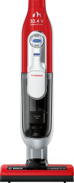 Bosch-BBH7PET-scopa-elettrica-Aspirapolvere-a-bastone-Batteria-Secco-Filtro-igienico-Senza-sacchetto-Grigio-Rosso