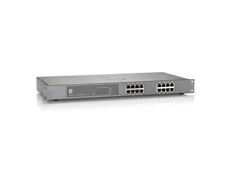 LevelOne-GEP-1621W120-switch-di-rete-Gigabit-Ethernet--10-100-1000--Supporto-Power-over-Ethernet--PoE--Grigio