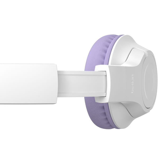 Belkin-SoundForm-Inspire-Cuffie-Wireless-Over-Ear-con-Microfono-Integrato-per-Bambini-Bianco-Lavanda