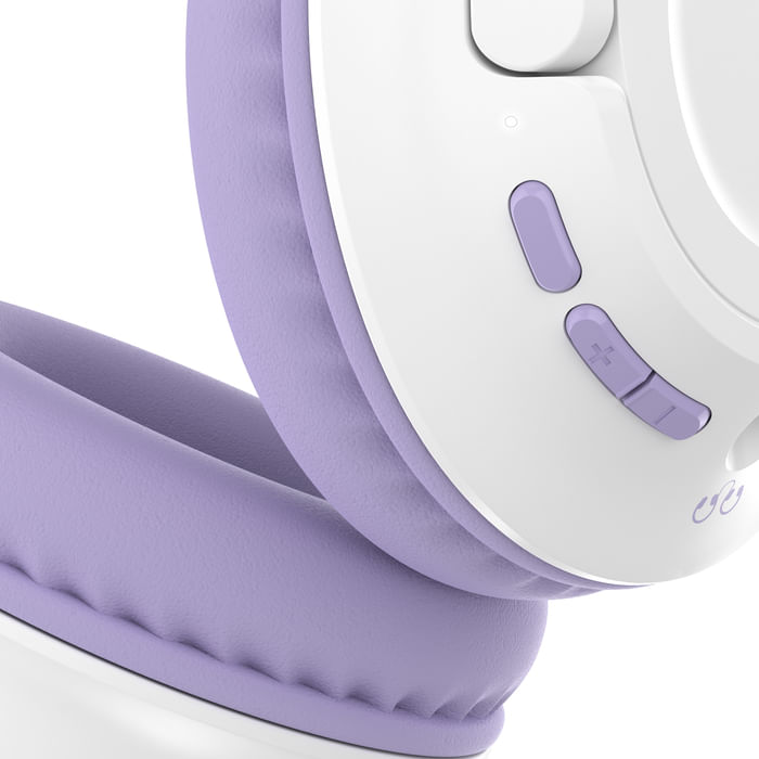 Belkin-SoundForm-Inspire-Cuffie-Wireless-Over-Ear-con-Microfono-Integrato-per-Bambini-Bianco-Lavanda