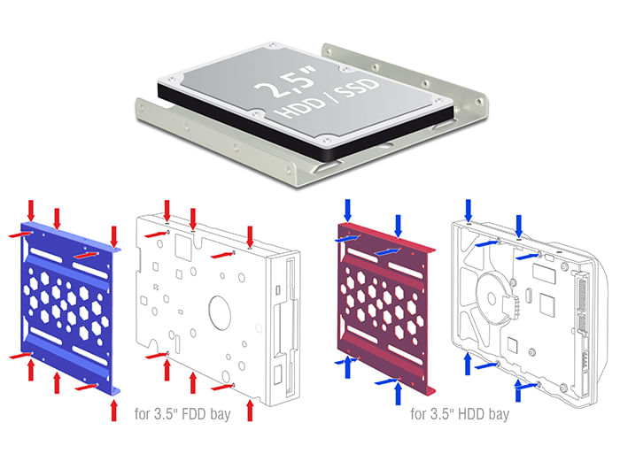 Delock-telaio-di-installazione-in-alluminio-da-25--a-35--argento