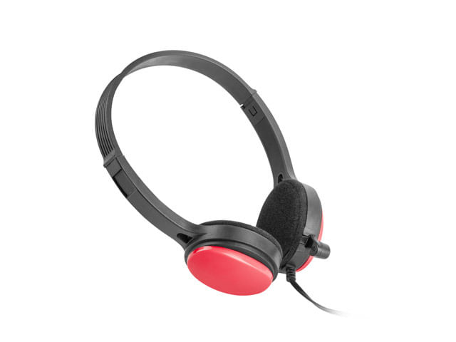 USL-1222-On-Ear-KopfhA¶rer-mit-Mikrofon-rot--USL-1222-