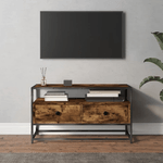 vidaXL Mobile Porta TV Rovere Fumo 80x35x45 cm in Legno ingegnerizzato