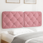 vidaXL Cuscino Testiera Rosa 120 cm in Velluto