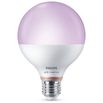 Philips LED Lampadina Smart Dimmerabile Luce Bianca o Colorata Attacco E27 75W Globo