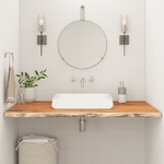 vidaXL Piano Bagno 110x60x2,5 cm Rettangolare Legno Massello di Acacia