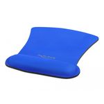 Delock Tappetino per mouse ergonomico con poggiapolsi blu 255 x 207 mm