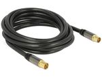 Delock-Cavo-antenna-Spina-IEC--Presa-IEC-RG-6-U-3-m-nero