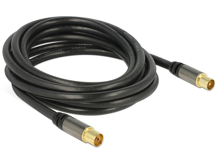 Delock-Cavo-antenna-Spina-IEC--Presa-IEC-RG-6-U-3-m-nero