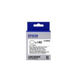 Epson Nastro fondo pretagliato ovale Bianco per testo Nero, Die-Cut 25x38mm/140 etichette LK-8WBWAB