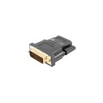 Lanberg AD-0010-BK adattatore per inversione del genere dei cavi HDMI DVI-D Nero